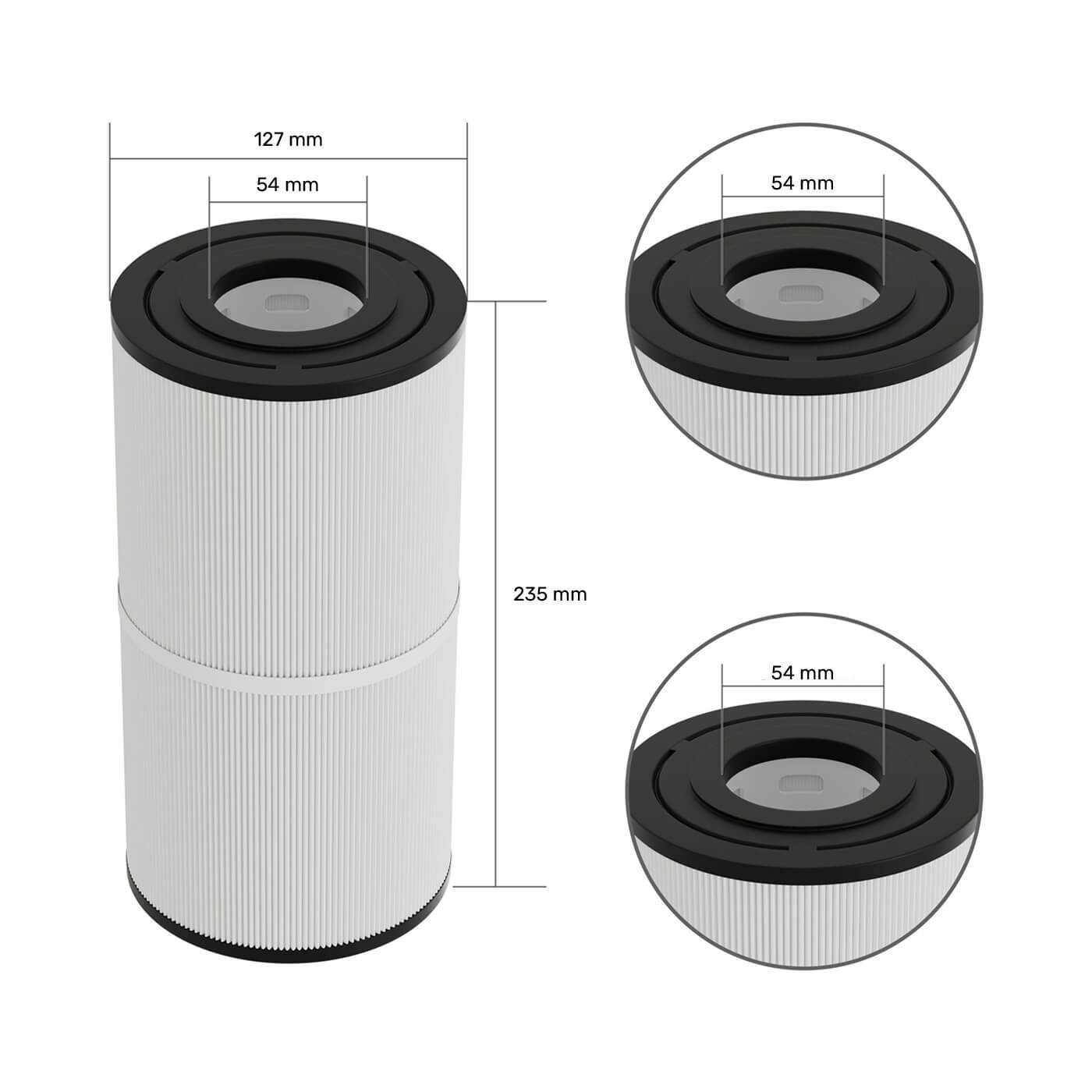 Lot de 2 Filtre spa (40353 / C-4335 / PRB35-IN / T-4335 / FC-2385)