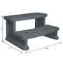 Escalier 2 marches Spa Side Step - Cover Valet - Gris