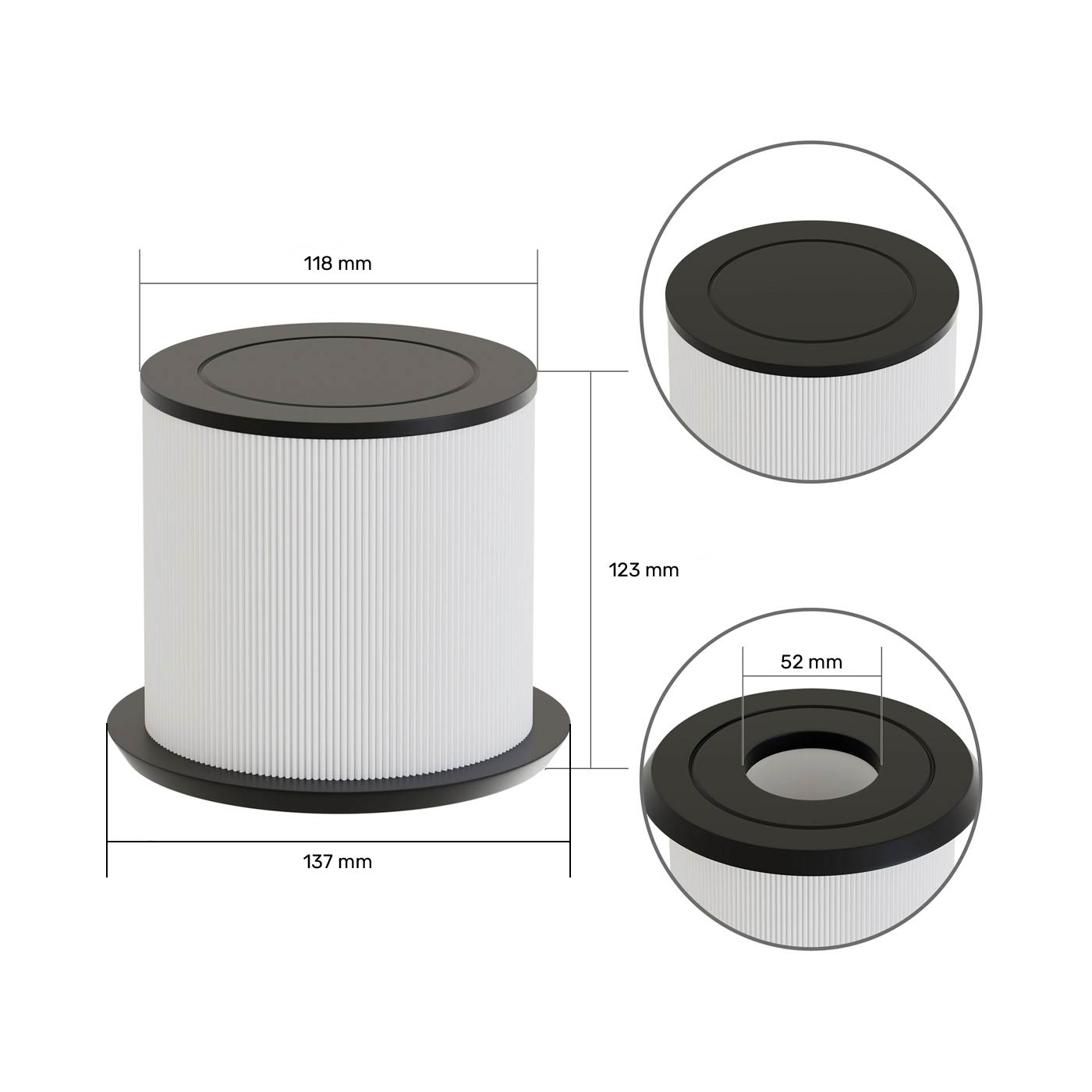 Filtre compatible 6473-161 - tissé pour spa Jacuzzi®