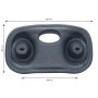 Appui-tête Boospa EVA257 pour spa - gris anthracite