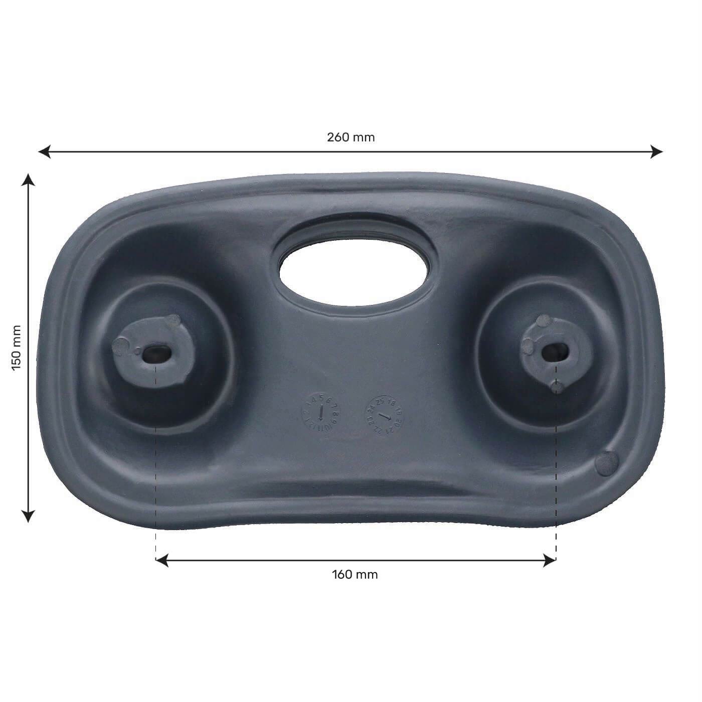 Appui-tête Boospa EVA257 pour spa - gris anthracite