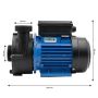 Pompe de circulation Lx Whirlpool WTC100-AB - 1 HP
