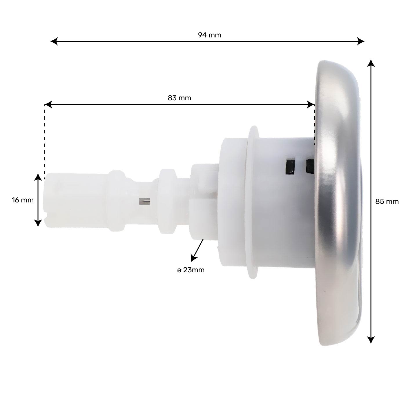 Jet 3" Inox pulsator twin roto - à clipser