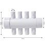 Nourrice 1.5" M/F - 8 sorties 3/4 " M cannelées - CMP 21133-080-000