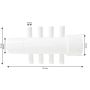 Nourrice 1" M/F - 8 sorties 3/8"M lisse - CMP 21162-080-100