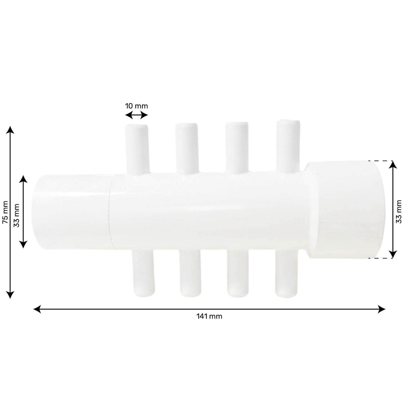 Nourrice 1" M/F - 8 sorties 3/8"M lisse - CMP 21162-080-100