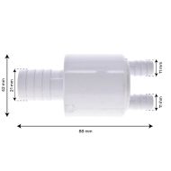Reducer 3/4'' to 2 outlets 3/8'' grooved - 21038 + 21033
