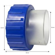 Set of 2 Connectors 50mm for UV Blue Lagoon