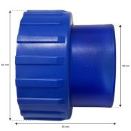 Satz aus 2 48-mm-Verbindungsstücke für Blue Lagoon Whirlpool UV-C