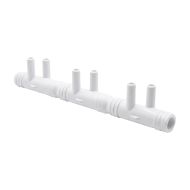 3/4" M Ribbed Manifold with 6 Smooth 3/8" Outlets - 672-7190