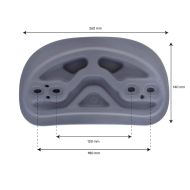 Right headrest EVA258 for spa