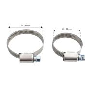 Colliers métalliques pour réchauffeur (1 grand et 1 petit collier)