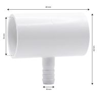 Collecteur d'air 1"- 1 sortie cannelé 3/8" M+