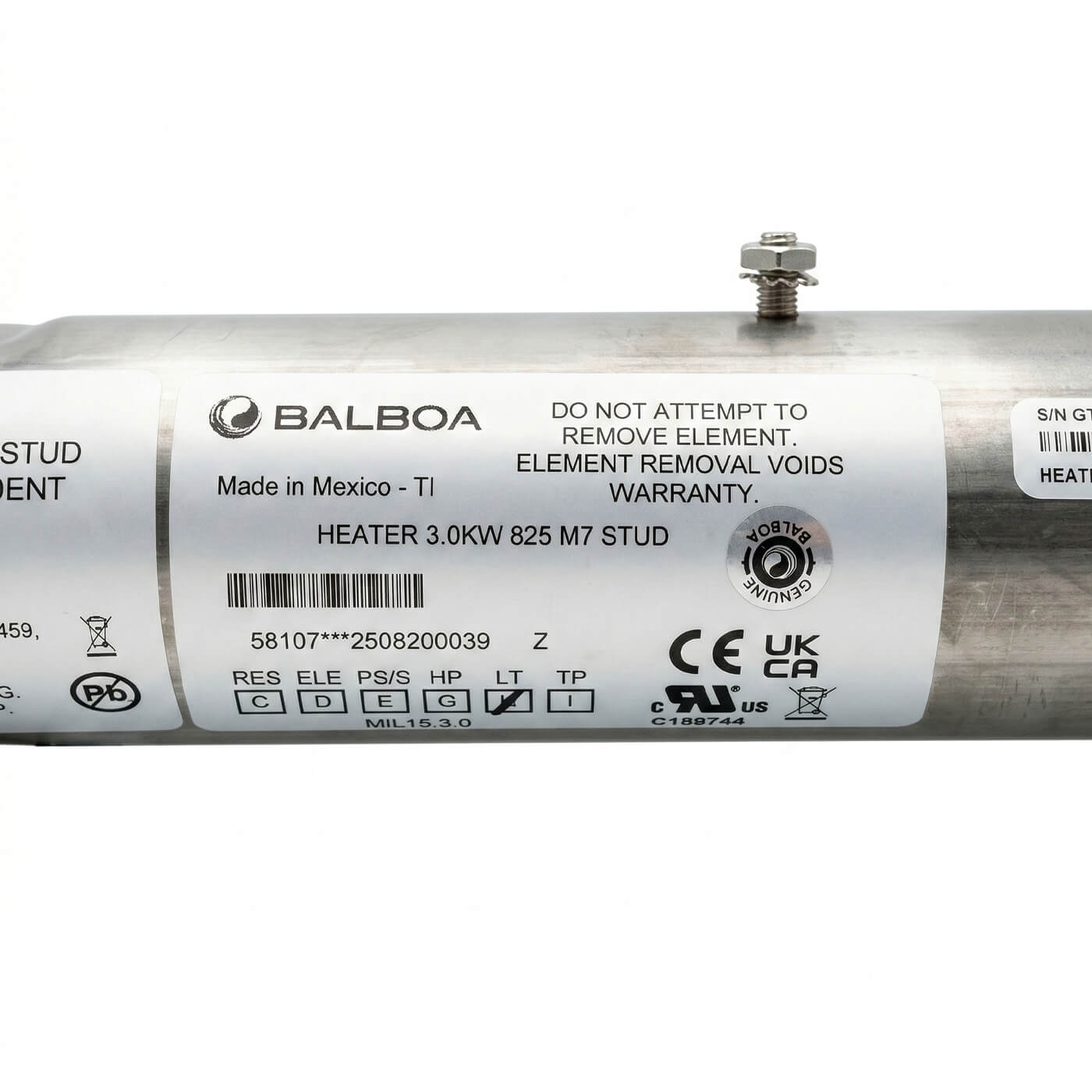 RÉCHAUFFEUR BALBOA 3KW compatible Boitiers GS et BP - G7312