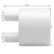 Collecteur fermé 1" F vers 2 sorties lisses 3/8" - 21156-020-000