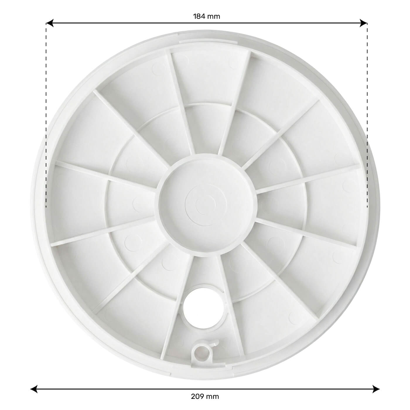 White skimmer lid for sealing