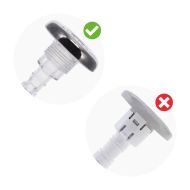 Jet 4.5” (110mm) Directionnel à visser - Inox lisse