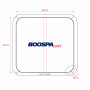 Whirlpool-Abdeckung passend für 231 × 221 cm – Radius 31 cm