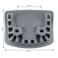 Whirlpool-Kopfstütze EVA316 grau