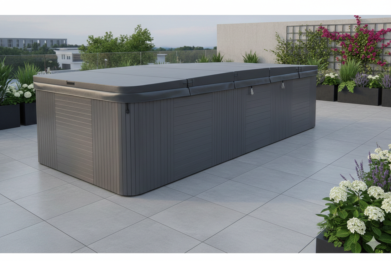 Couverture sur mesure pour spa de nage Couverture sur mesure pour spa de nage