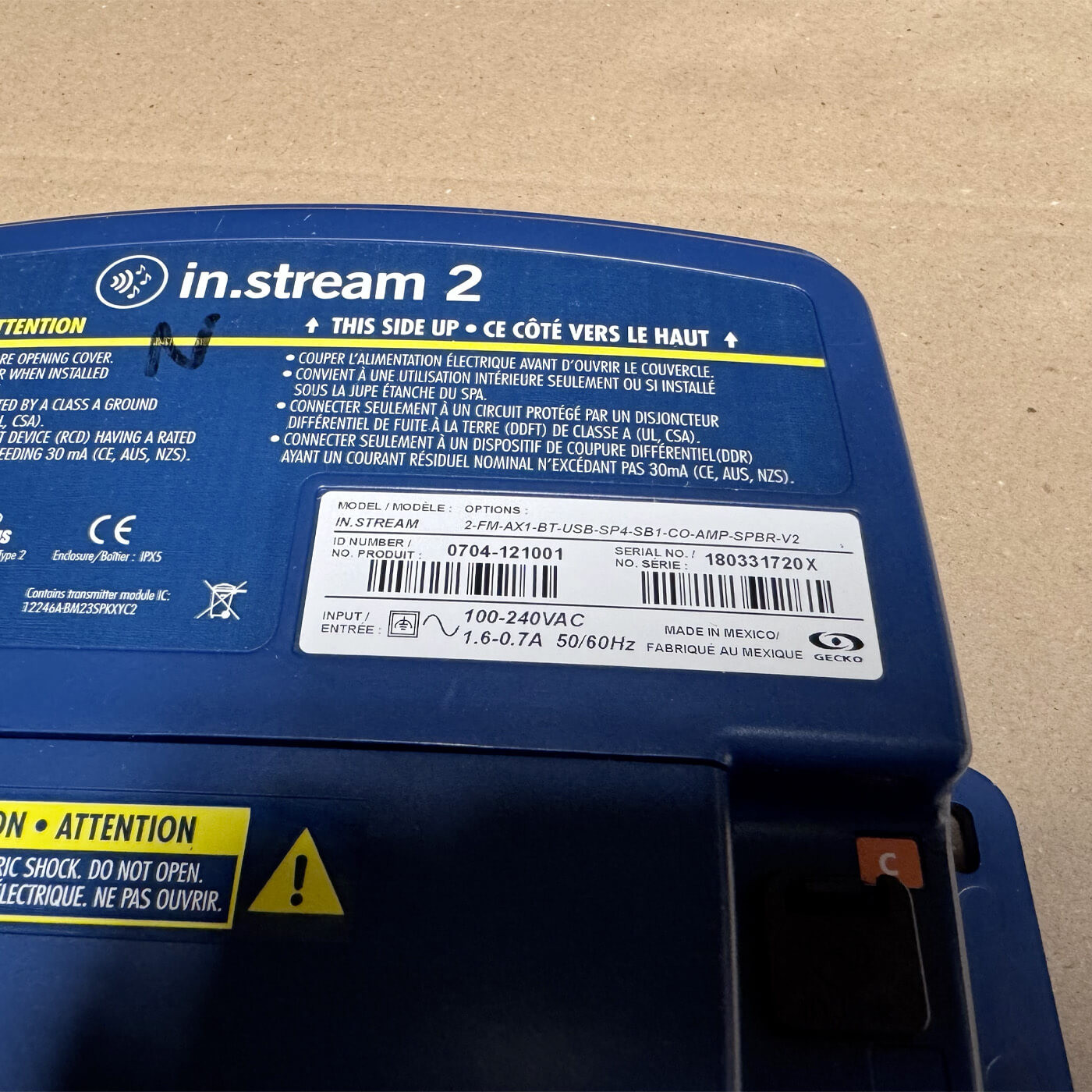 Station audio pour spas-IN.STREAM2 GECKO réconditonné