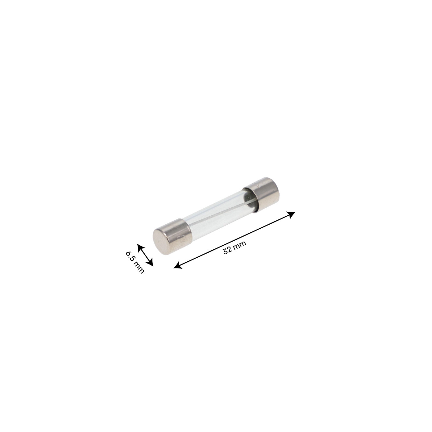 Fusible 1/8A (0.125A) - 250V