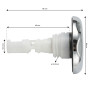 Jet Translucide Directionnel 2.25'' à visser Inox