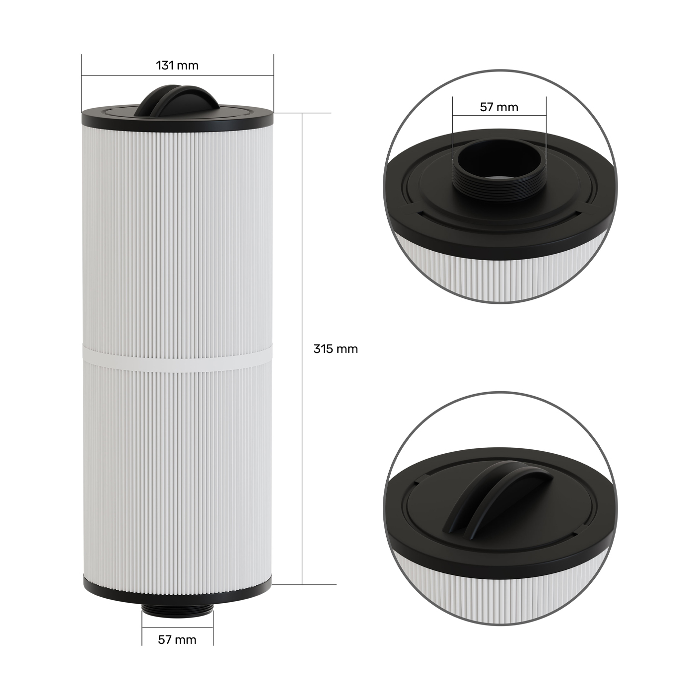 Spa filter (50351 / 5CH-352 / 5TH-352 / FC-0196M / PPM35-SC)