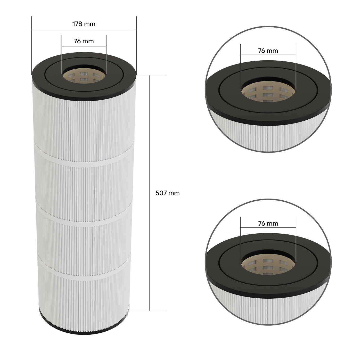 Filtre piscine Pentair CCP320 / R173573 / C-7470 / PCC80