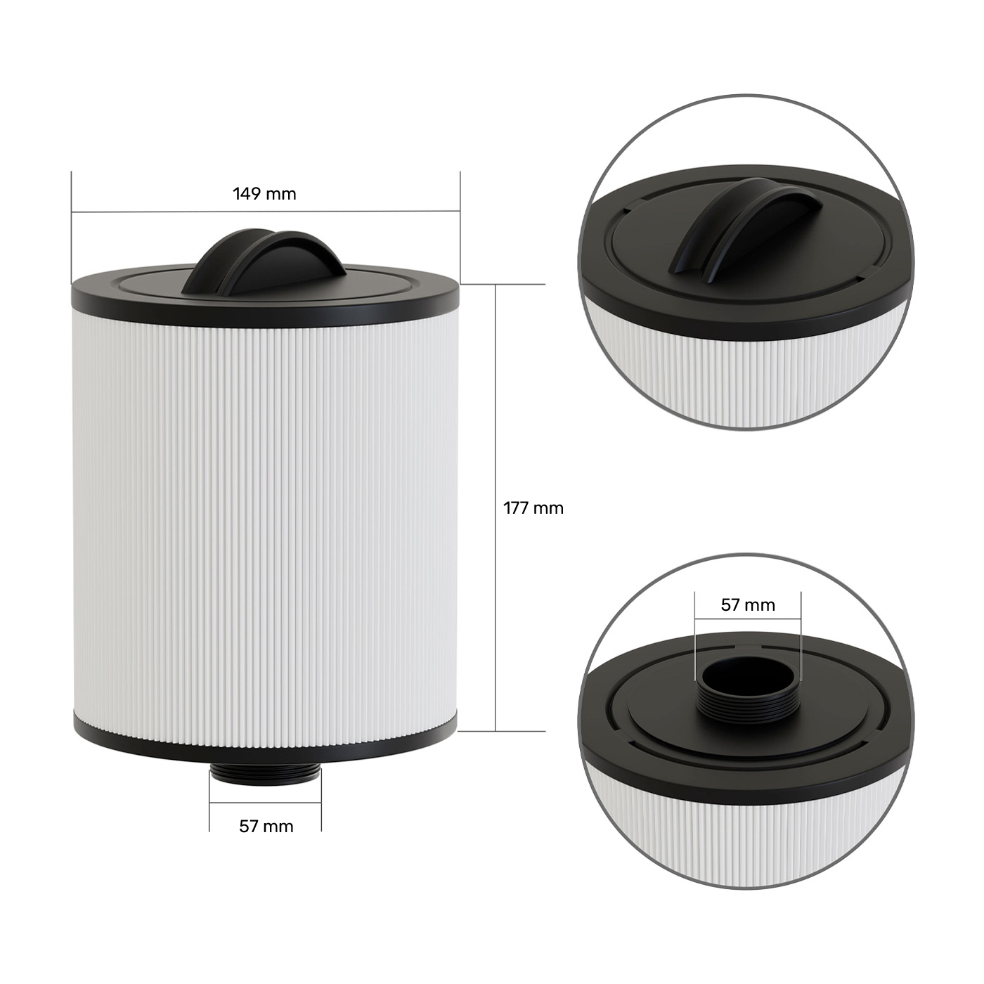 Spa Filter 60252 / 6CH-26 / PTL25W-SV / SC823
