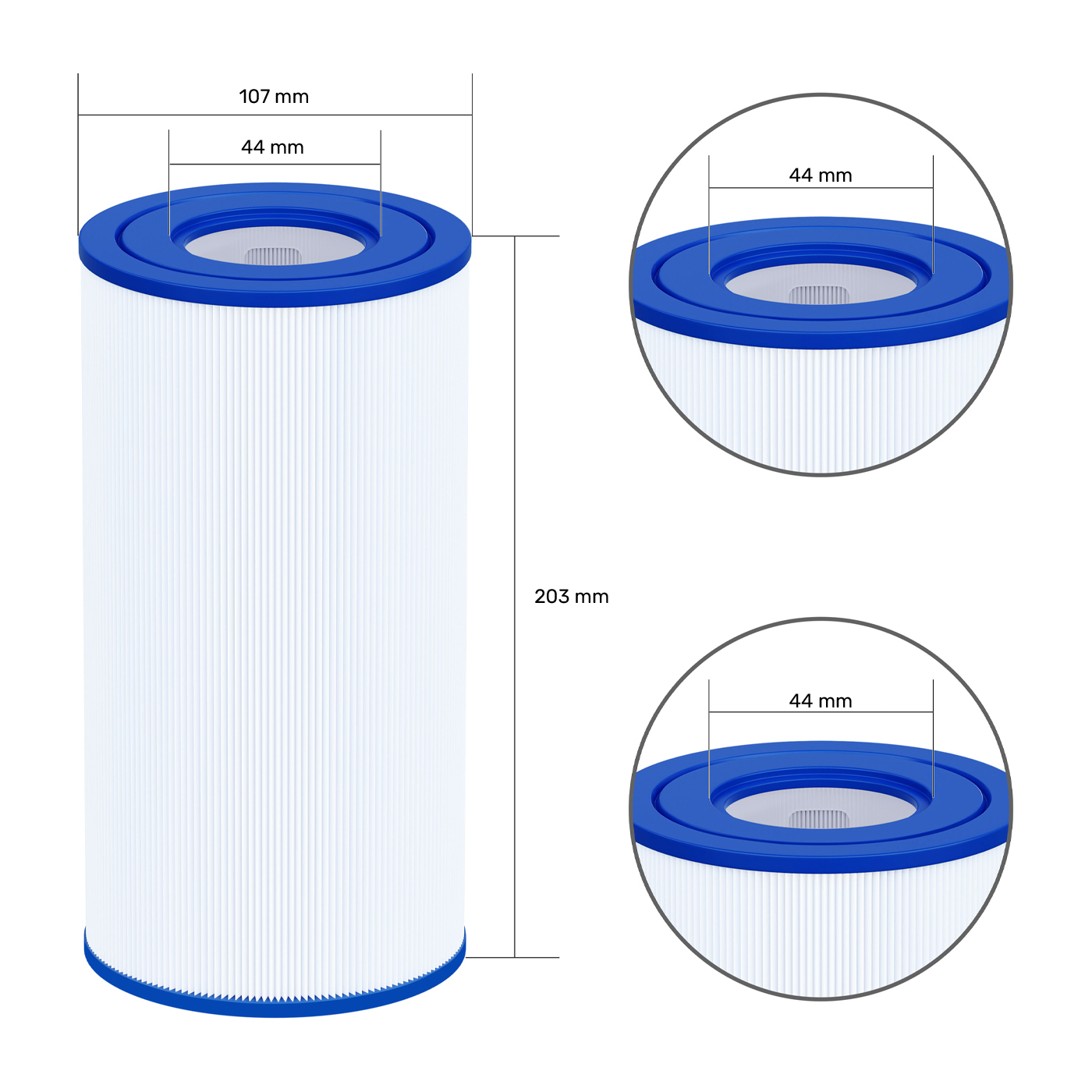 Filtre spa (40051 / C-4607 / PC7-120 / FC-3710 / Intex-A)