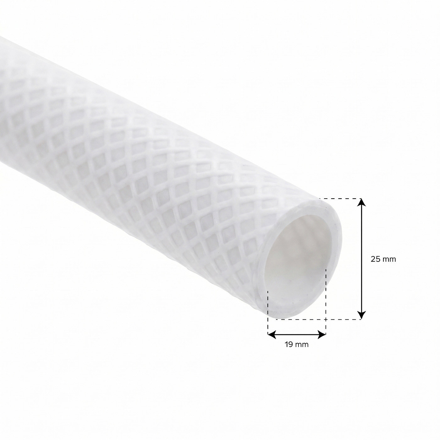 Tuyau transparent renforcé 19X25