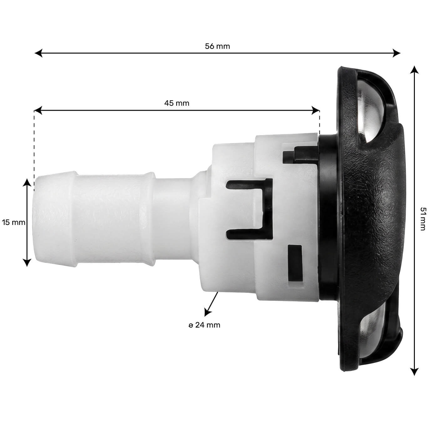 Jet spa Hurricane - directionnel 2'' (51mm) - à clipser