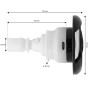Jet spa Hurricane - double rotatif 3.5'' (90mm) - à clipser