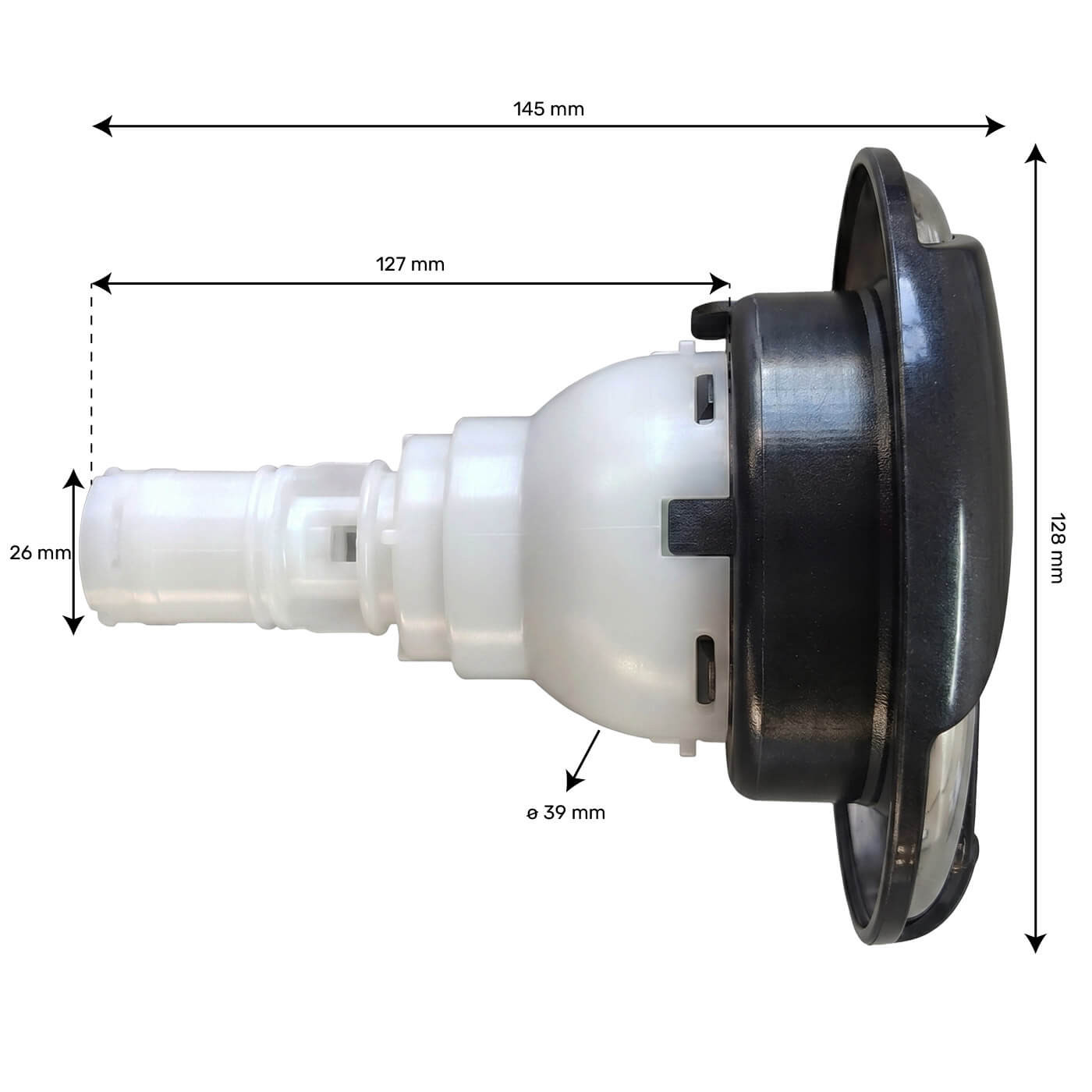 Whirlpool-Hurrikan - Richtungsstrahl 5'' (128 mm) - zum Einrasten