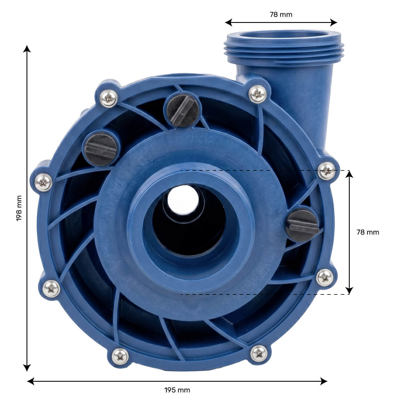 Pump body 0800-500007 for Maelstrom pump - MS-1 2.5HP