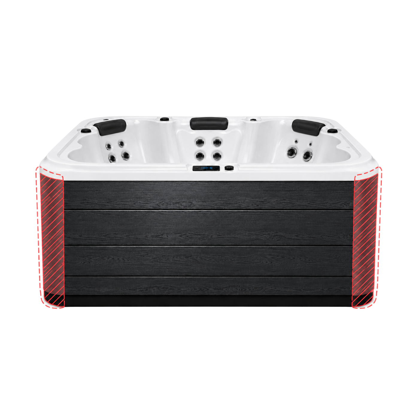 Jupe stratifiée pour spa, universelle à couper 2.20*0.87