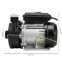 Spa pump Simaco SAM21-3 - 0.18 kW - Single speed