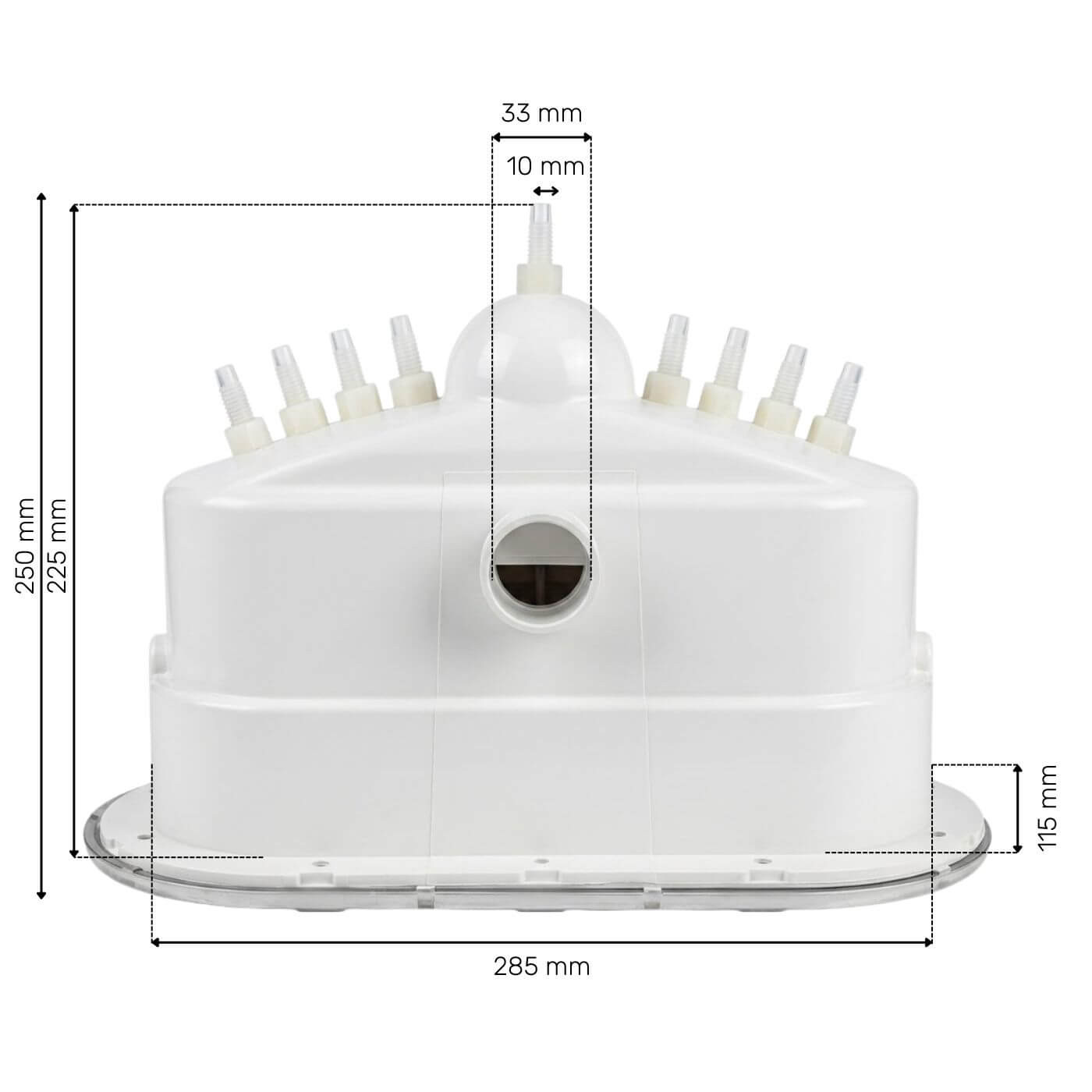 Swim spa jet - LED counter current 369mm - clip-on