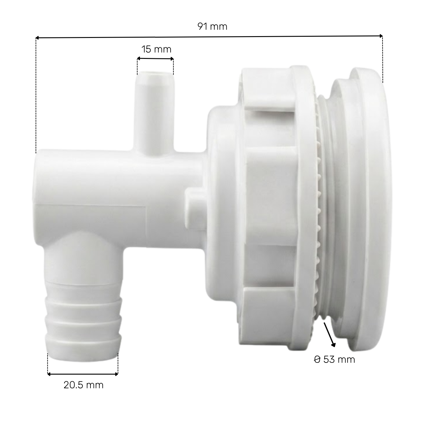 Douille à clipser pour jet LVJ 3'' - L-0432