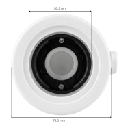 Socket for LVJ 3'' jet (70.5 mm) L-1013B - clip-on