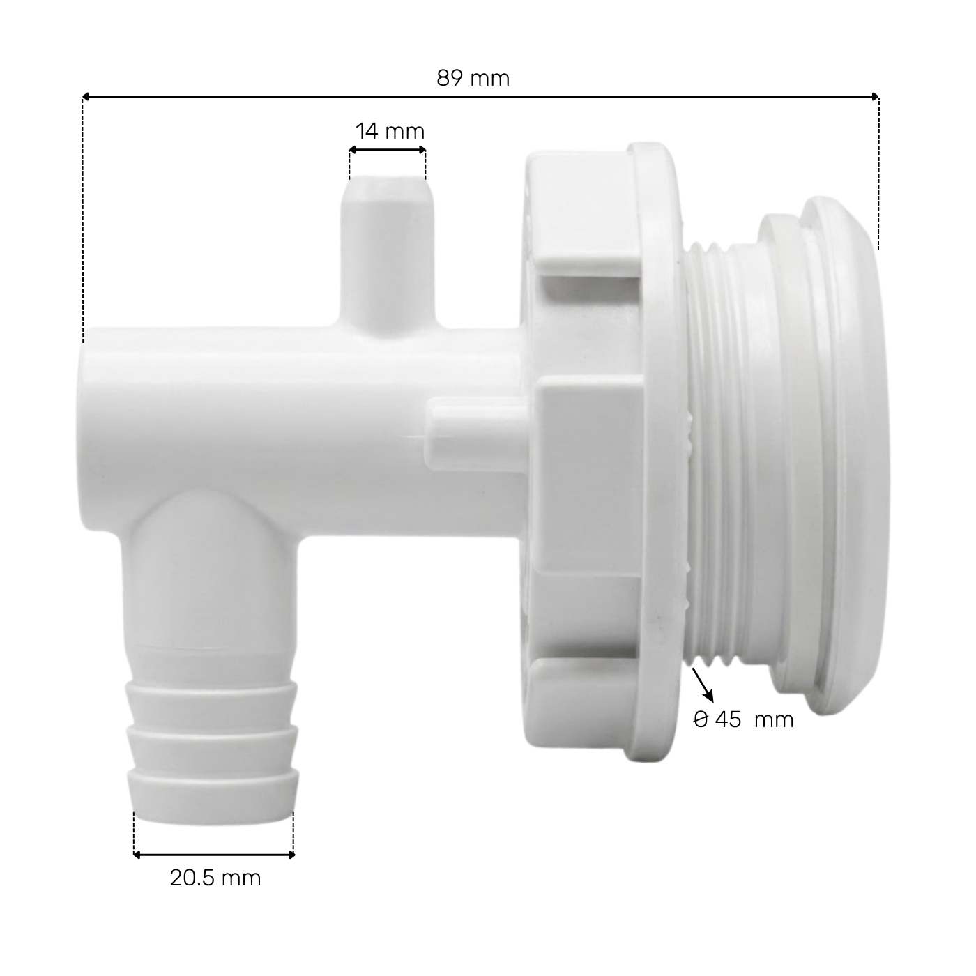 Douille à clipser pour jet LVJ 2,5'' - L-0077