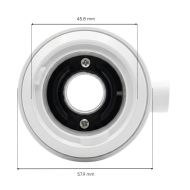 Socket for 2.5'' LVJ jet L-0004B - clip-on