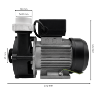 Spa pump SIMACO SAM2-200 2 kW - Single speed
