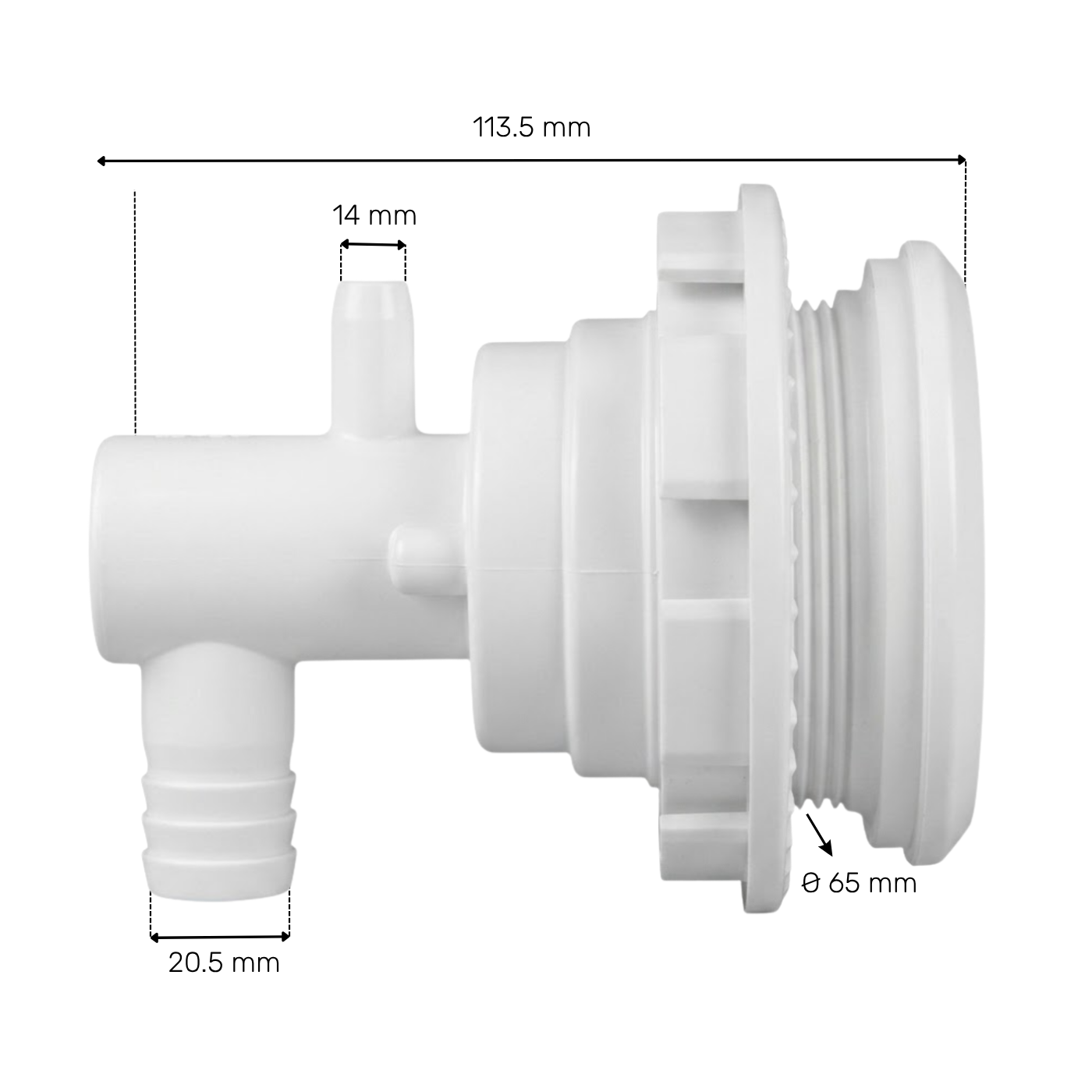 Clip-on socket for LVJ 3.5'' jet - L-0120
