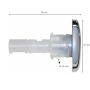 Jet 2" (51mm) Directionnel V1 Gris Wellis