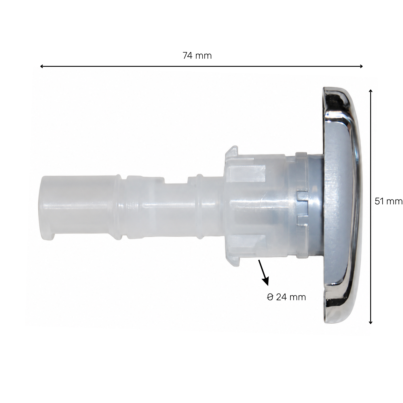 Jet 2" (51mm) Directionnel V1 Gris Wellis