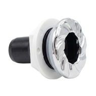 Ozone discharge nozzle (42 mm) - Black and Stainless Steel