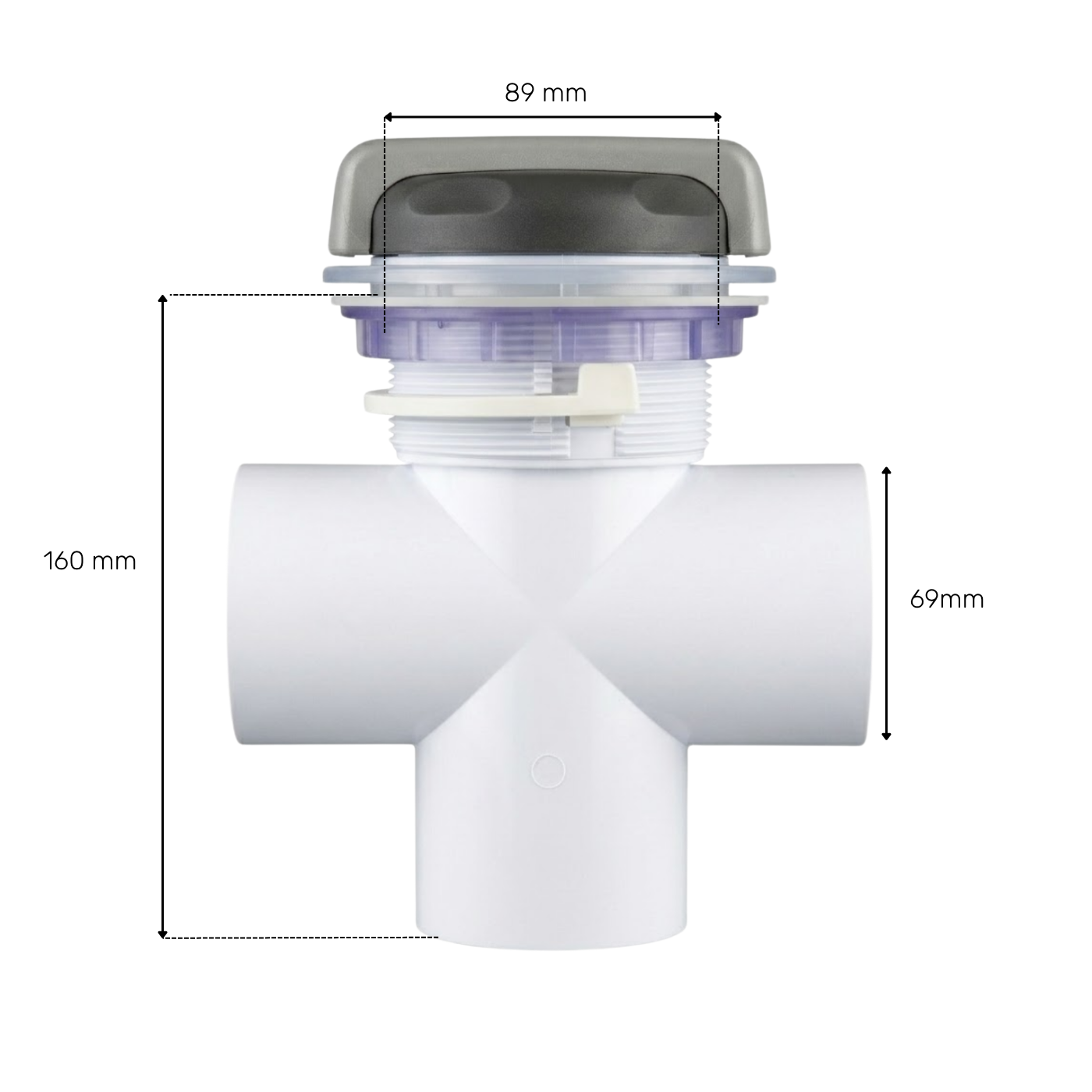 Vanne de régulation d'air 2'' (60 mm) - Payson