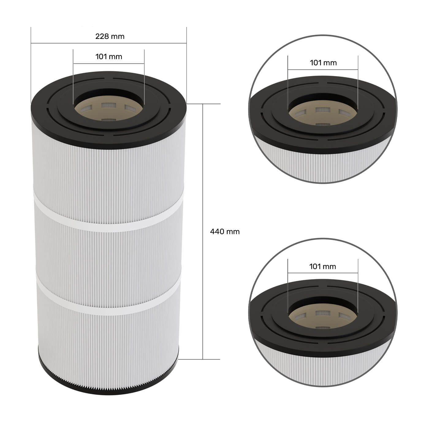 Filtre C-8411 / HAYWARD CX760-RE / PA76 / PXC75